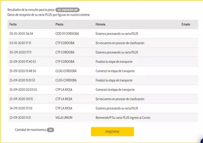 No me entregan mi carta plus - demora de mas de 2 semanas