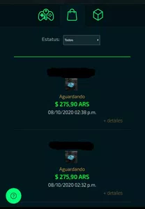 No me llegan los diamantes a la pagina hype game luego de haber pagado hace 2 hs