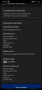 No llego lo que compre
