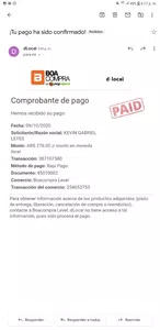 En la pagina de hype games no me llega la confirmación del pago