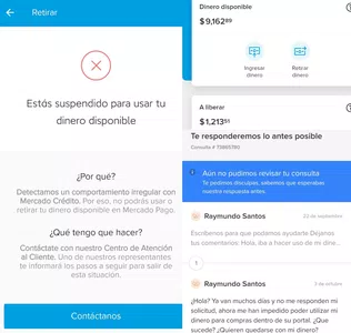 Secuestro de saldo disponible en cuenta mercado pago