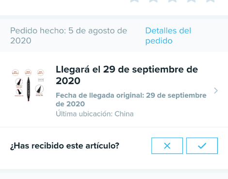 Productos no han llegado