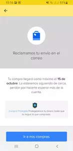 No me llego el pedido esta en otro lugar del país
