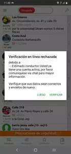 Ya tengo días con lo mismo envio todos mis datos y me lo rechazan