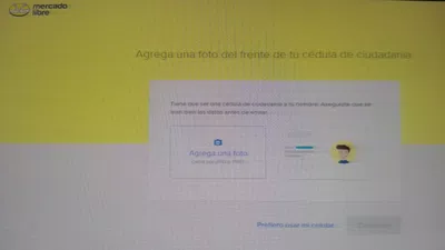 Mercado libre me pide que suba foto de mi cedula, que absurdo