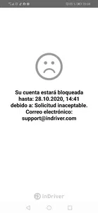No tengo servicio de in driver y a acada rato me. cancelan