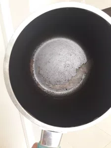 Teflon olla essen arruinado