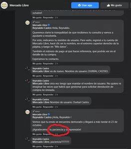No llega el producto que pagué