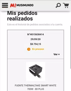 Compra musimundo por internet y no me entregan el producto
