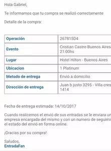 Urgente mi entrada