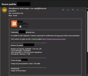 Un tercero manipulo mi cuenta de debito para comprar diamantes en  GARENA - Free