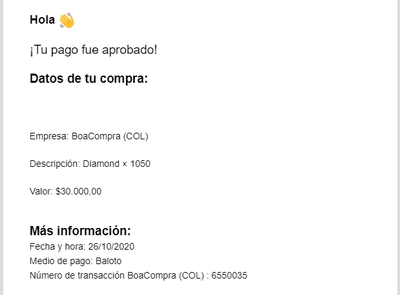 No me llegan los diamantes que recargue