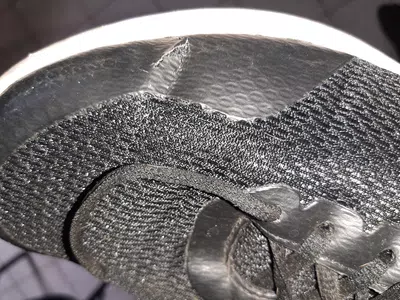 Zapatillas topper con solo 2 usos rotas