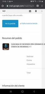 No me llego el producto