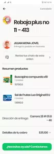 Pedido cancelado, cobrado... necesito que eliminen la orden o cancelar cuenta