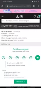 Incumplimiento de la entrega