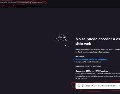 No puedo registrarme en el portal de envíos internacionales