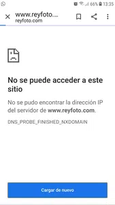 Pagina caída