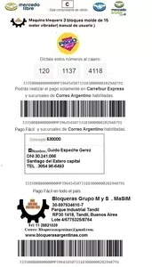 E**** con máquina bloquera