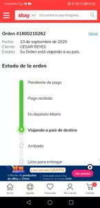 Mi pedido no llega y sus explicaciones son poco creibles, 2 meses y 570 dólares