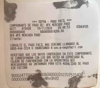 Ingreso de dinero no se acredito