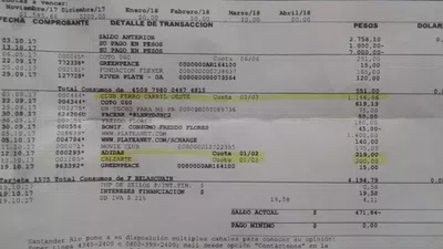 Reintegro de pago de tarjeta, a la cuenta correcta