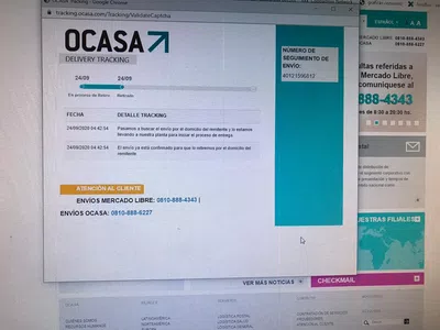 Que me devuelvan el paquete   que envie el dia 23/09/2020 y no llego a destino