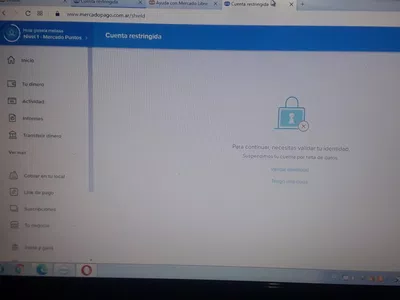 Que activen la cuenta de mercado pago solo para poder retirar mi dinero