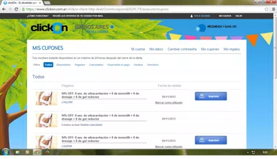 compre un baucher en clickon de un centro de estetica me estafaron