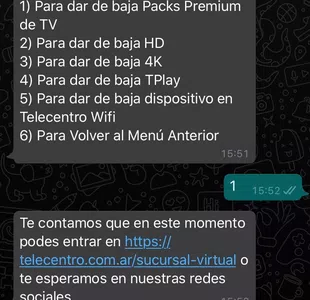 Baja de servicios adicionales