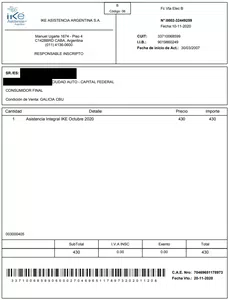 Estafa de ike asistencia mediante debito al cbu