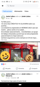 Estafa créditos ciudad olavarría