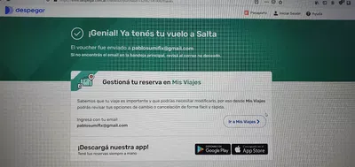 Coloque mail erroneo en compra y no tengo numero reserva