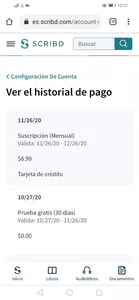 Reembolso por membresía no utilizada