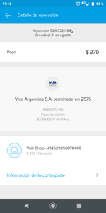 Compra de artículo que no se entrego