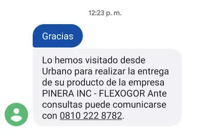 Reclamo x entrega