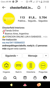 Estafada por chesterfield interiores