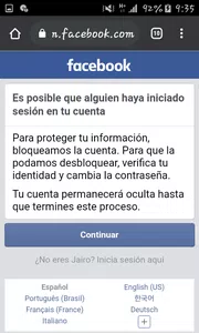 La cuenta entre free fire y facebook