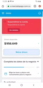 Cuenta suspendida sin ninguna razon