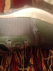 Salomon rotura de zapatillas con poco uso