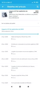 Pedido no recibido