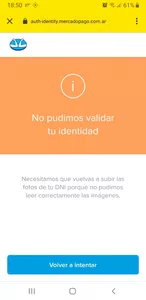 Cuenta restringida (validacion de identidad)