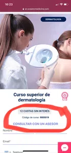 Estafa de curso de oceano medicina