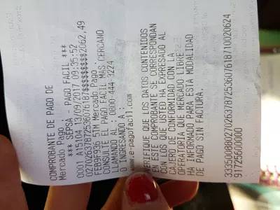 El msj para poder retirar dinero