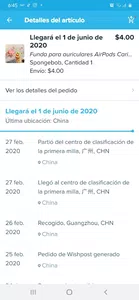 No llego mi pedido despues de casi 10 meses
