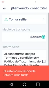 El sistema no responde