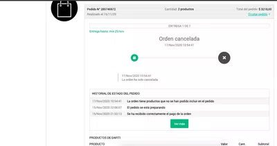 Estafa por dafiti argentina
