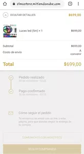 No llega el número de seguimiento