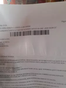 Recibi un correo perl nose cual fue el pedido que ise