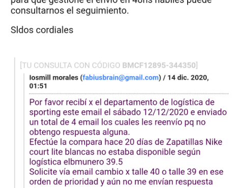 No recibí el producto, ni atención postventa